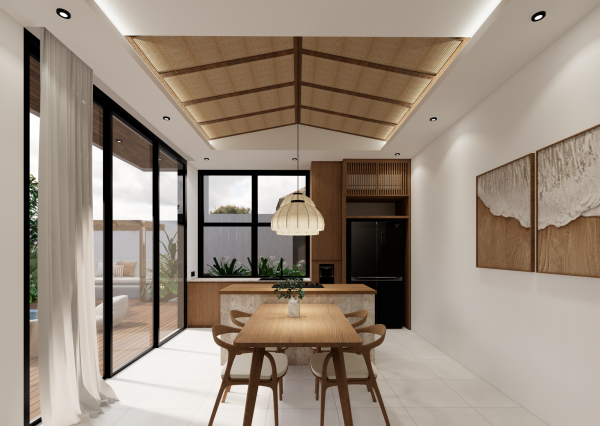 Moderná 1-izbová vila v štýle tropického minimalizmu