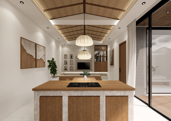 Moderná 1-izbová vila v štýle tropického minimalizmu