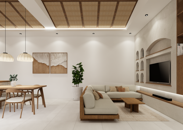 Moderná 1-izbová vila v štýle tropického minimalizmu