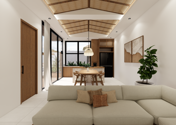 Moderná 1-izbová vila v štýle tropického minimalizmu